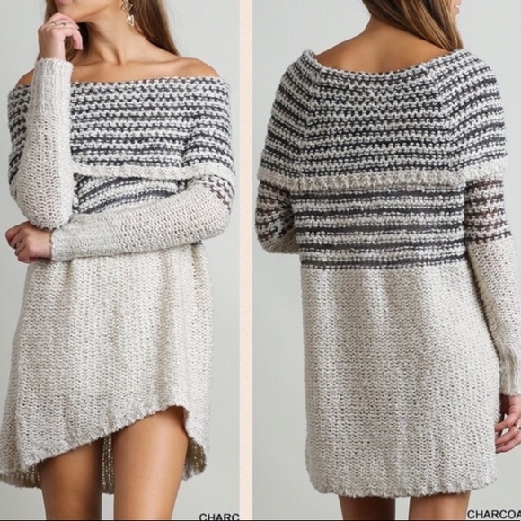 Dresses & Skirts - Off the shoulder sweater dress/tunic